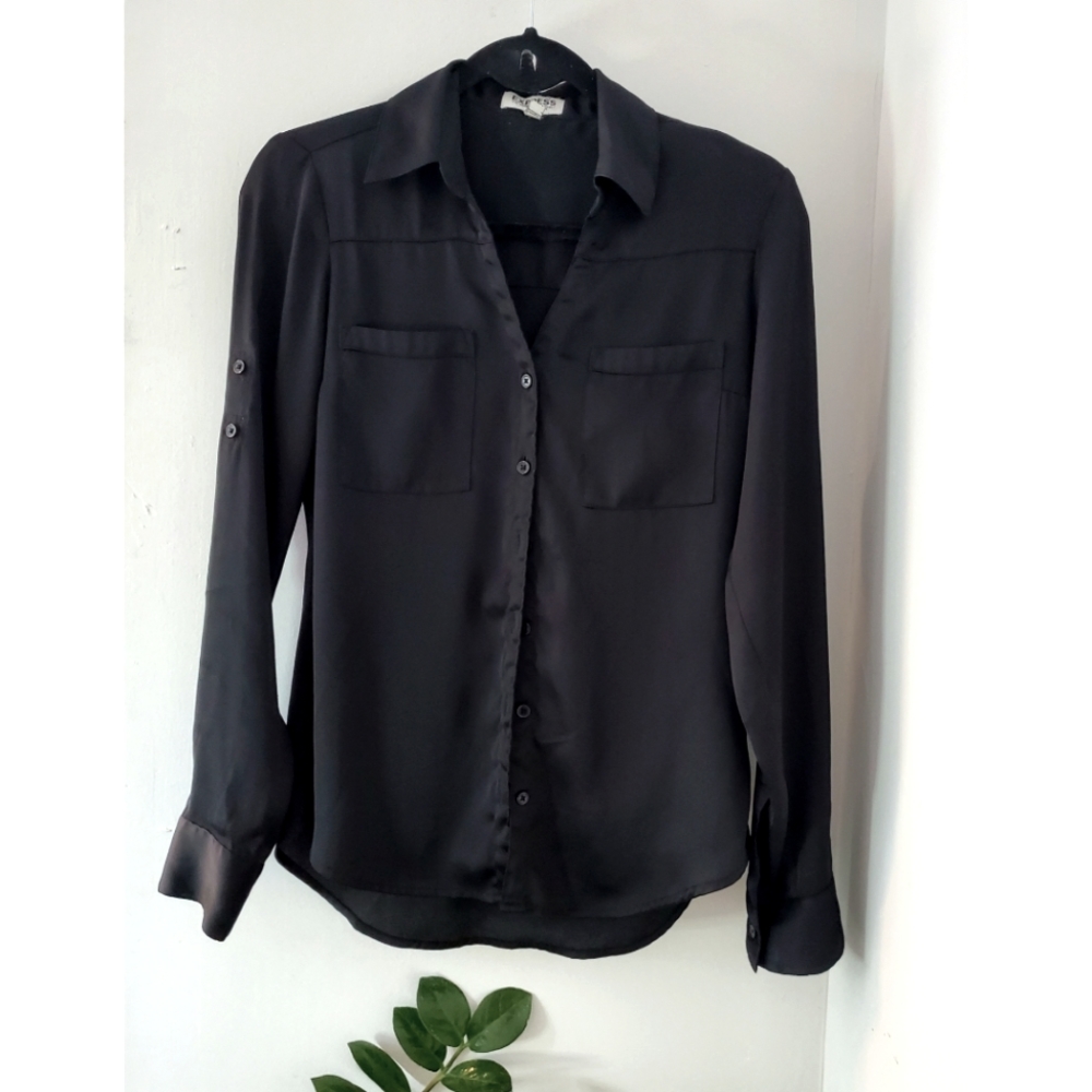 Express black women blouse size XS